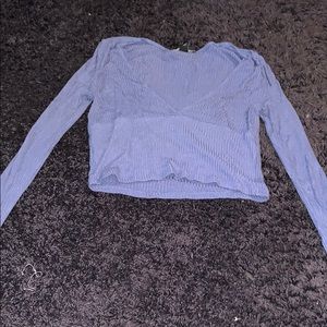 Long sleeve crop top